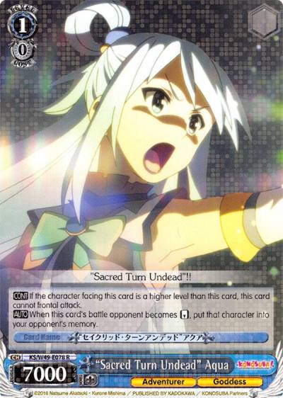 Sacred Turn Undead Aqua KS/W49-E078 R KonoSuba Card