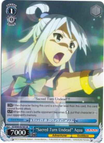 Sacred Turn Undead Aqua SR KS/W49-E078S SR KonoSuba Card