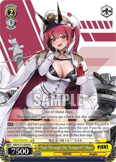 Sail Through the Tempest Mast NIK/S117-E009 R GODDESS OF VICTORY: NIKKE Card