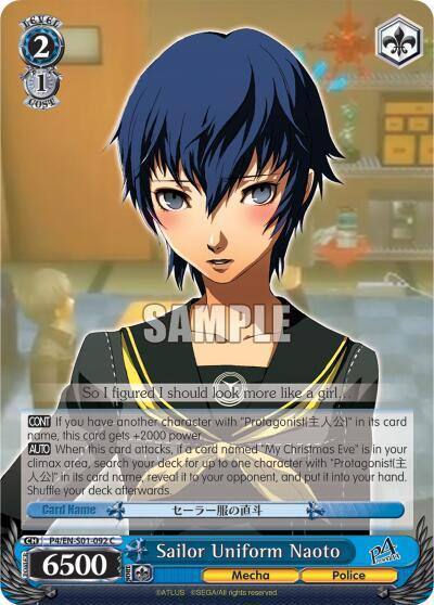 Sailor Uniform Naoto P4/EN-S01-092 C Persona 4 ver.E Card