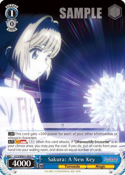 Sakura A New Key CCS/WX01-092 C Cardcaptor Sakura: Clear Card Card