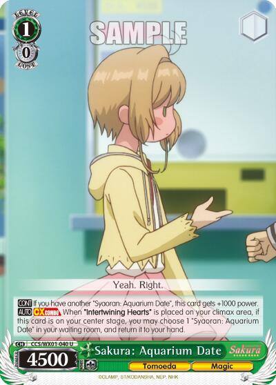 Sakura Aquarium Date CCS/WX01-040 U Cardcaptor Sakura: Clear Card Card