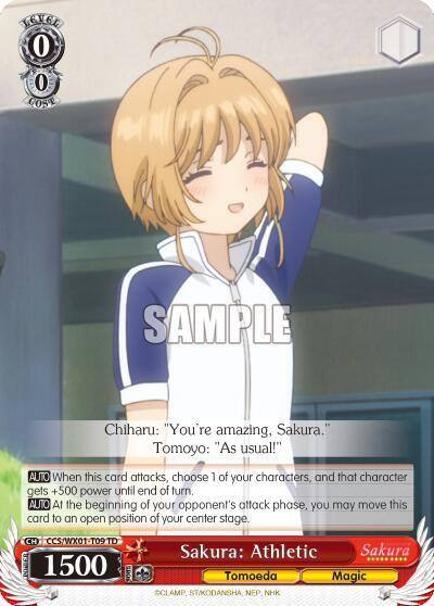 Sakura Athletic CCS/WX01-T09 TD Cardcaptor Sakura: Clear Card Card