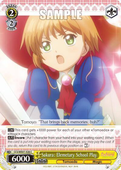 Sakura Elemetary School Play CCS/WX01-026 C Cardcaptor Sakura: Clear Card Card