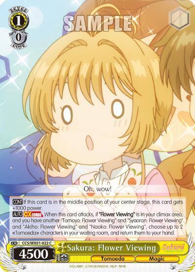 Sakura Flower Viewing CCS/WX01-022 C Cardcaptor Sakura: Clear Card Card