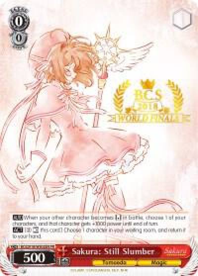 Sakura Still Slumber 2018 World Finals BCS2018/WS02EN PR Bushiroad Event Cards Card