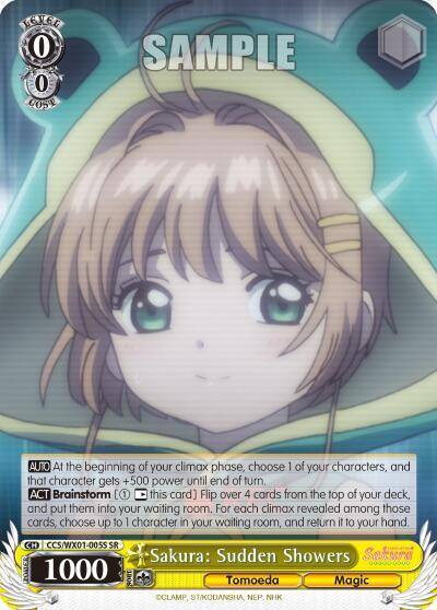 Sakura Sudden Showers SR CCS/WX01-005S SR Cardcaptor Sakura: Clear Card Card