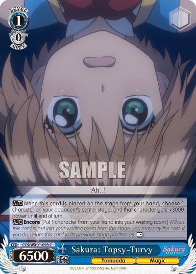 Sakura Topsy Turvy CCS/WX01-093 C Cardcaptor Sakura: Clear Card Card