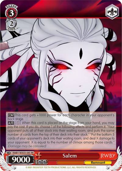 Salem RWBY/WX03-045 RR RWBY Card