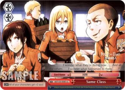 Same Class AOT/S35-E085 CC Attack on Titan Card