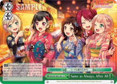 Same as Always After All BD/EN-W03-061 CC BanG Dream! Girls Band Party! MULTI LIVE Card