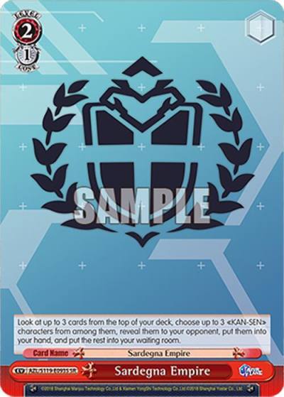 Sardegna Empire SR AZL/S119-E093S SR Azur Lane Vol. 2 Card