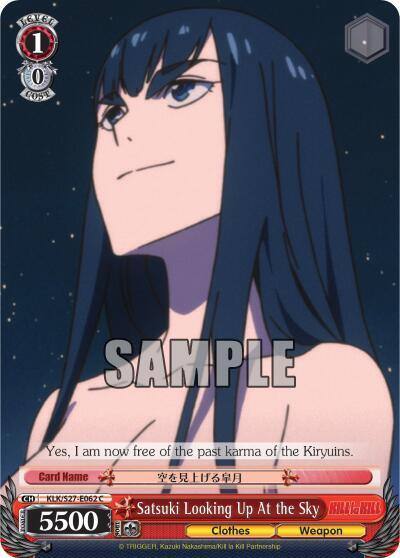 Satsuki Looking Up At the Sky KLK/S27-E062 C KILL la KILL Card