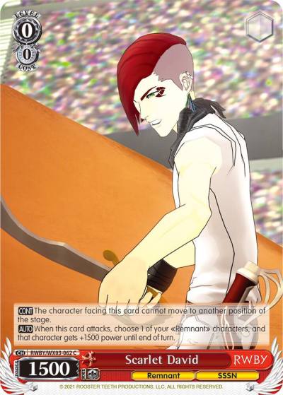 Scarlet David RWBY/WX03-062 C RWBY Card