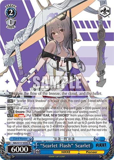 Scarlet Flash Scarlet NIK/S117-E093 R GODDESS OF VICTORY: NIKKE Card