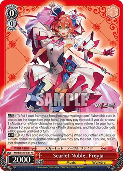 Scarlet Noble Freyja MDE/SE45E31 N MACROSS Delta Premium Booster Card