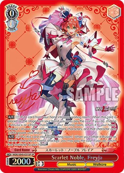 Scarlet Noble Freyja SP MDE/SE45E31SP SP MACROSS Delta Premium Booster Card