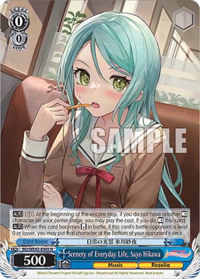Scenery of Everyday Life Sayo Hikawa BD/WE42-E065 N BanG Dream! Girls Band Party! Countdown Collection Premium Booster Card