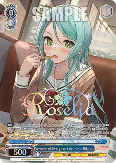 Scenery of Everyday Life Sayo Hikawa BDR BD/WE42-E065BDR BDR BanG Dream! Girls Band Party! Countdown Collection Premium Booster Card