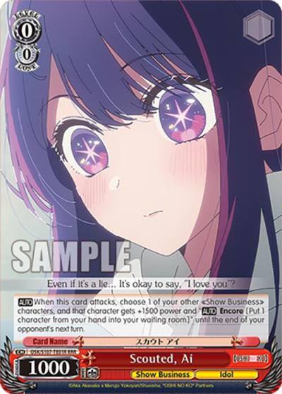 Scouted Ai RRR OSK/S107-TE01R RRR [OSHI NO KO] Card