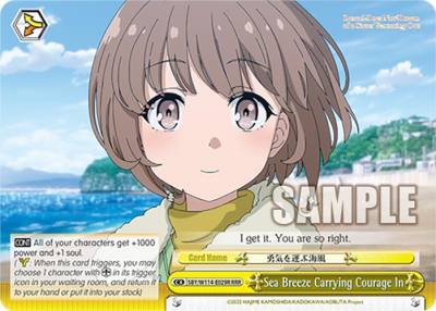 Sea Breeze Carrying Courage In RRR SBY/W114-E029R RRR Rascal Does Not Dream Series Card