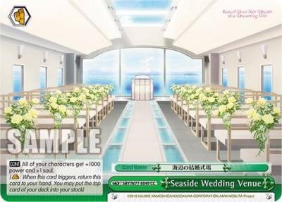Seaside Wedding Venue SBY/W77-E049 CC Rascal Does Not Dream of a Dreaming Girl Card