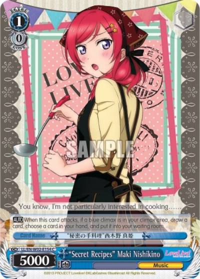 Secret Recipes Maki Nishikino LL/EN-W02-E154 C Love Live! DX Vol.2 Card
