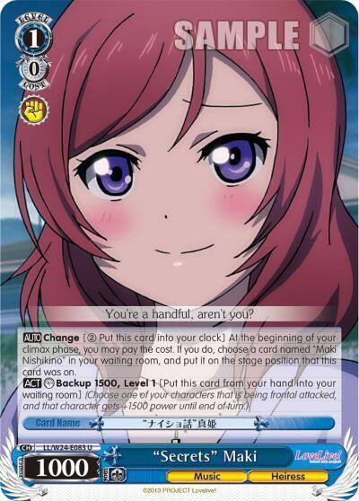 Secrets Maki LL/W24-E083 U Love Live! Card