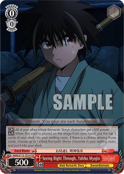 Seeing Right Through Yahiko Myojin RKN/S115-TE14 TD Rurouni Kenshin Card
