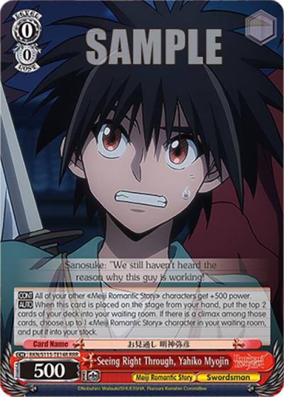 Seeing Right Through Yahiko Myojin RRR RKN/S115-TE14R RRR Rurouni Kenshin Card