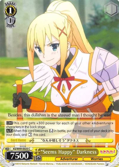 Seems Happy Darkness KS/W49-E025 C KonoSuba Card