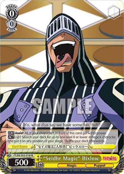 Seidhr Magic Bixlow FT/EN-S02-018 C RE Fairy Tail Chronicle Set Card