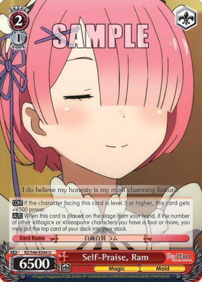 Self Praise Ram RZ/S46-E044 U Re:ZERO Card
