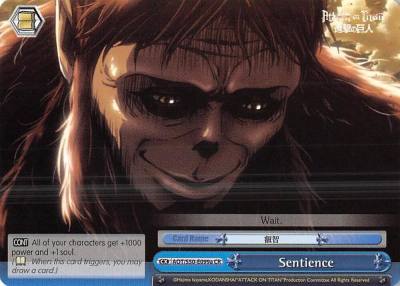 Sentience A AOT/S50-E099a CR Attack on Titan Vol. 2 Card