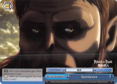 Sentience B AOT/S50-E099b CR Attack on Titan Vol. 2 Card