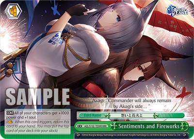 Sentiments and Fireworks RRR AZL/S102-TE59R RRR Azur Lane Card