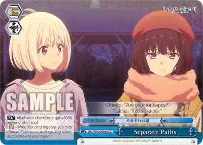 Separate Paths LRC/W105-E098 CC Lycoris Recoil Card