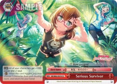 Serious Survivor BD/W63-E070 CC BanG Dream! Girls Band Party! Vol.2 Card