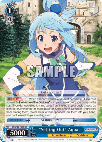 Setting Out Aqua KS/W55-E079 RR KonoSuba 2 Card