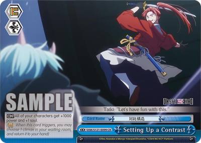 Setting Up a Contrast OSK/S121-E099 CR [OSHI NO KO] Vol.2 Card
