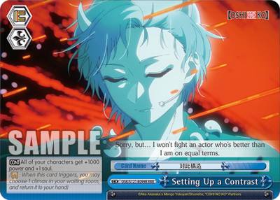 Setting Up a Contrast RRR OSK/S121-E099R RRR [OSHI NO KO] Vol.2 Card