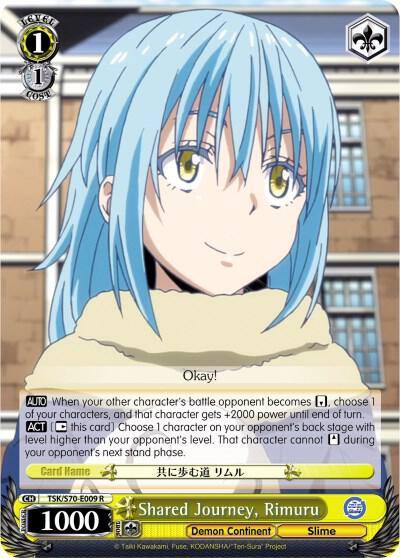 Shared Journey Rimuru TSK/S70-E009 R That Time I Got Reincarnated as a Slime Card