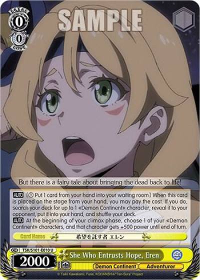 She Who Entrusts Hope Eren TSK/S101-E010 U That Time I Got Reincarnated as a Slime Vol.3 Card
