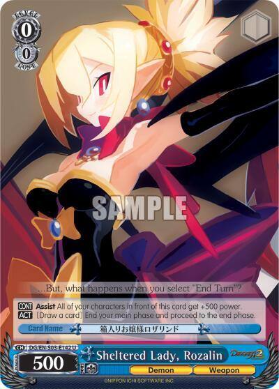 Sheltered Lady Rozalin DG/EN-S03-E142 U Disgaea Card