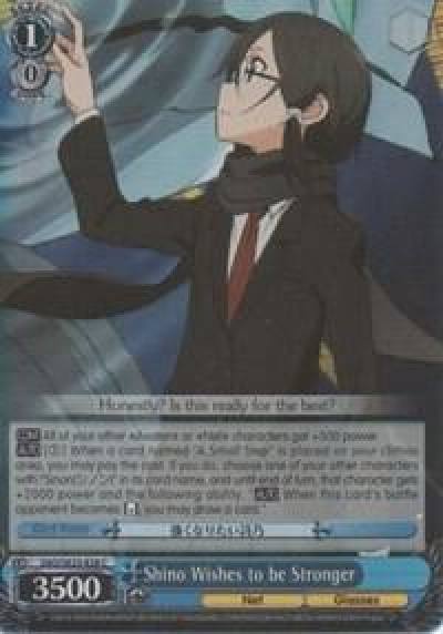 Shino Wishes to be Stronger Parallel Foil SAO/SE23-E28 C Sword Art Online II Card