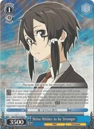 Shino Wishes to be Stronger SAO/SE23-E28 C Sword Art Online II Card