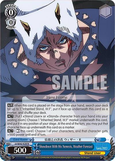 Showdown With His Nemesis Weather Forecast JJ/SE42-E28 N JoJo's Bizarre Adventure: Stone Ocean Premium Booster Card