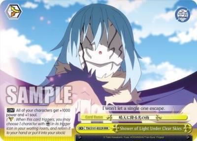Shower of Light Under Clear Skies RRR TSK/S101-E022R RRR That Time I Got Reincarnated as a Slime Vol.3 Card