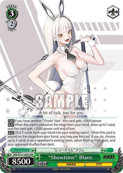 Showtime Blanc NIK/S117-E031 RR GODDESS OF VICTORY: NIKKE Card