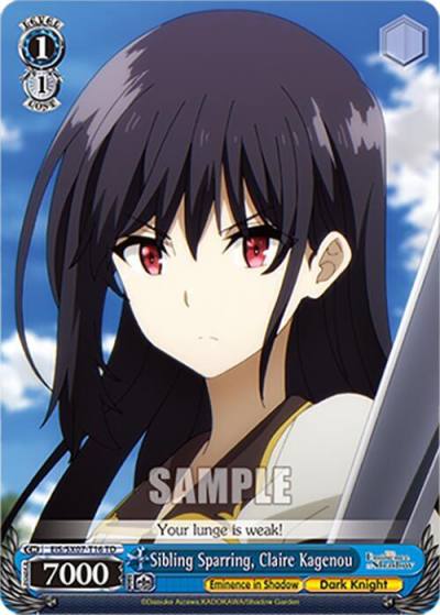 Sibling Sparring Claire Kagenou EIS/SX07-T16 The Eminence in Shadow Card